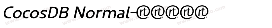 CocosDB Normal字体转换